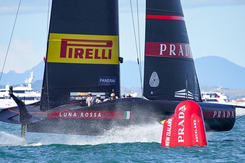 America's Cup match day 2 - Luna Rossa Prada Pirelli photo copyright ACE / Studio Borlenghi taken at Royal New Zealand Yacht Squadron and featuring the AC75 class