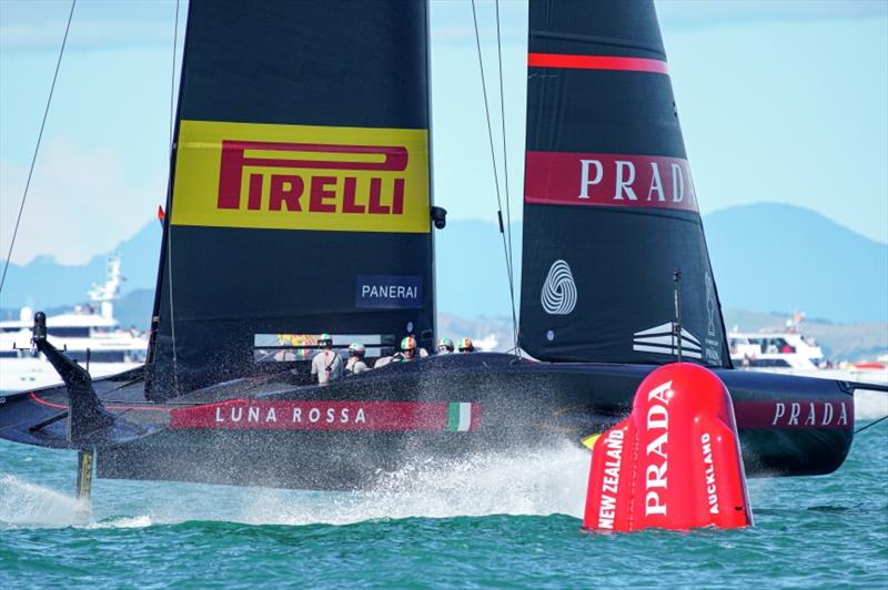 America's Cup match day 2 - Luna Rossa Prada Pirelli photo copyright ACE / Studio Borlenghi taken at Royal New Zealand Yacht Squadron and featuring the AC75 class