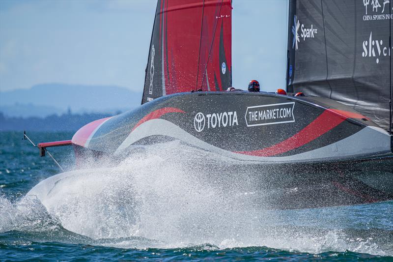 America's Cup match day 3 - Emirates Team New Zealand photo copyright ACE / Studio Borlenghi taken at Royal New Zealand Yacht Squadron and featuring the AC75 class