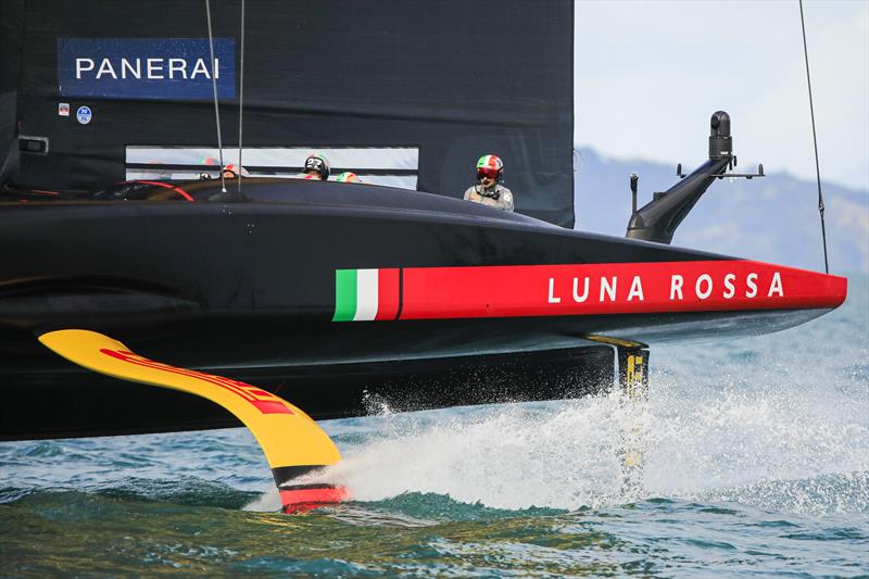 America's Cup match day 5 - Luna Rossa Prada Pirelli  photo copyright ACE / Studio Borlenghi taken at Royal New Zealand Yacht Squadron and featuring the AC75 class