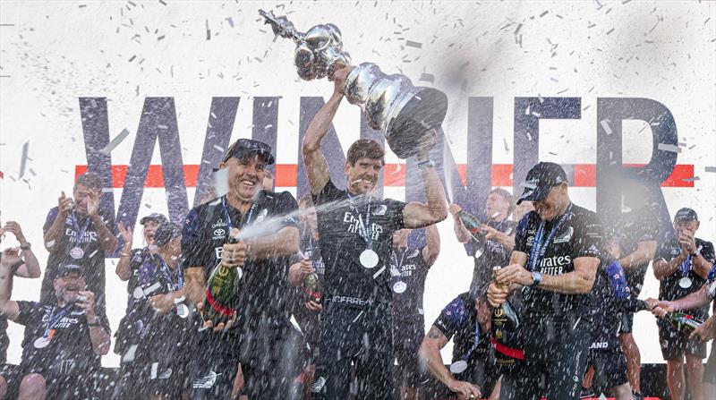 Emirates Team New Zealand win the 36th America's Cup photo copyright ACE / Studio Borlenghi taken at Royal New Zealand Yacht Squadron and featuring the AC75 class