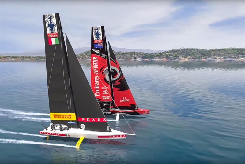 AC75's racing in the America's Cup World Series - Cagliari, Sardinia - photo © America's Cup Media