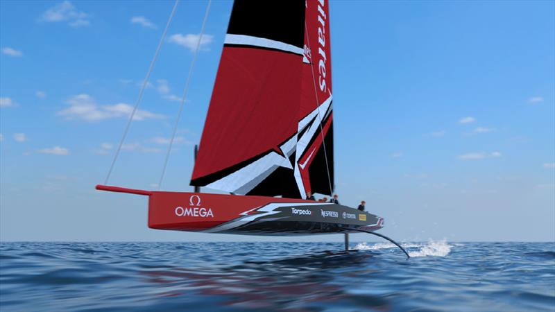 The 36th America's Cup class boat concept of the AC75 photo copyright Virtual Eye taken at Circolo della Vela Sicilia and featuring the AC75 class