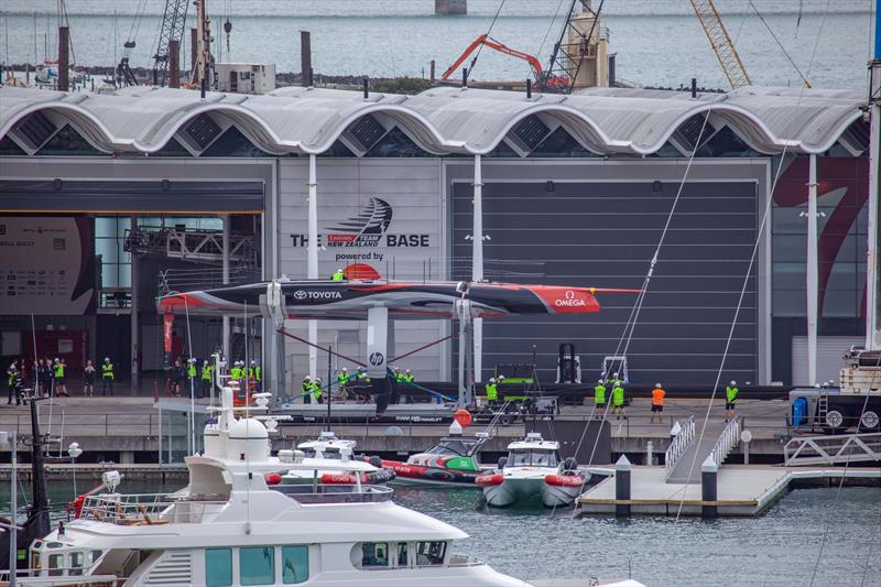 Emirates Team New Zealand AC75 is revealed for the first time in Auckland - Thursday September 5, 2019 - photo © Emirates Team New Zealand
