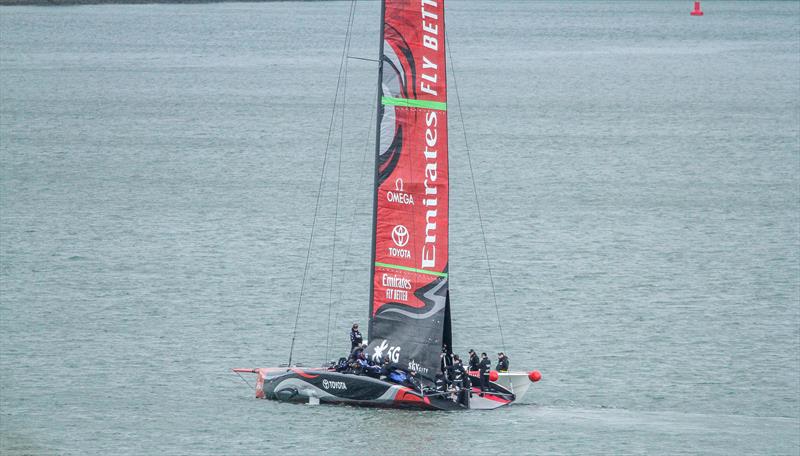 Emirates Team New Zealand sea trials - Waitemata - AC75, Auckland, September 11, 2019 photo copyright Richard Gladwell taken at Royal New Zealand Yacht Squadron and featuring the AC75 class