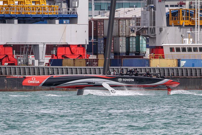 Emirates Team New Zealand tows out - Waitemata Harbour - September 22 - photo © Richard Gladwell