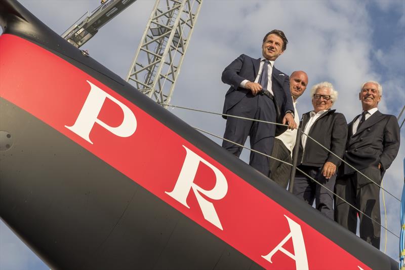 Luna Rossa Prada Pirelli - launching AC75 - Cagliari, Sardinia - October 2, 2019 photo copyright Carlo Borlenghi taken at Circolo della Vela Sicilia and featuring the AC75 class