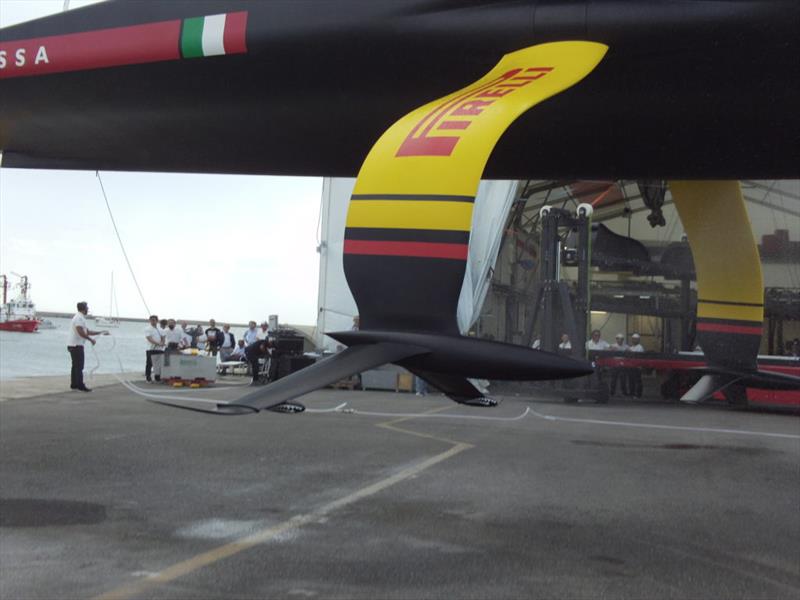 Luna Rossa Prada Pirelli - launching AC75 - Cagliari, Sardinia - October 2, 2019 photo copyright FareVela taken at Circolo della Vela Sicilia and featuring the AC75 class