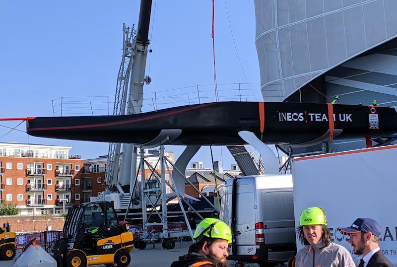 INEOS TEAM UK official AC75 naming ceremony of 'Britannia' with Sir Ben Ainslie photo copyright Mark Jardine / YachtsandYachting.com taken at  and featuring the AC75 class