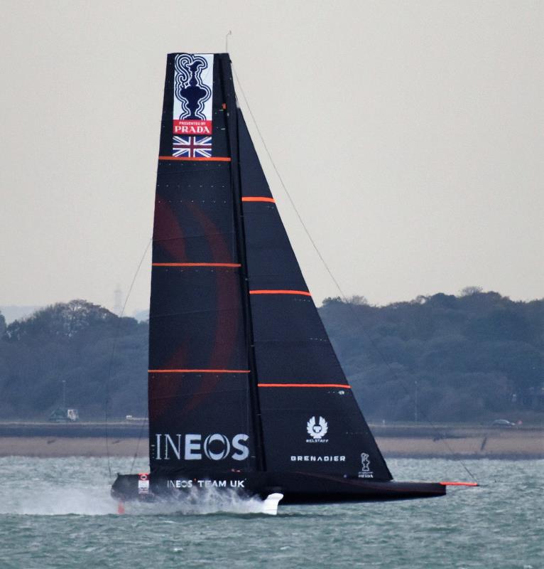 INEOS Team UK test sailing in the Solent - October 2019 - photo © John Green