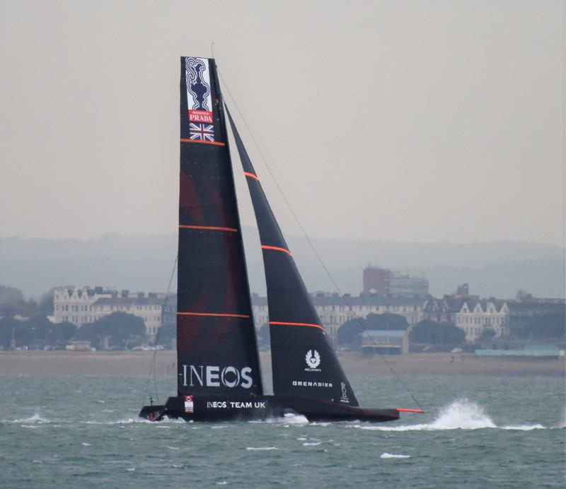 INEOS Team UK test sailing in the Solent - October 2019 - photo © John Green