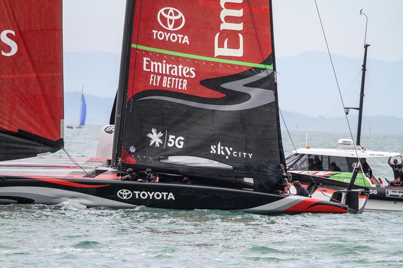 Emirates Team New Zealand's Te Aihe, Waitemata Harbour, November 6, 2019 - photo © Richard Gladwell / Sail-World.com