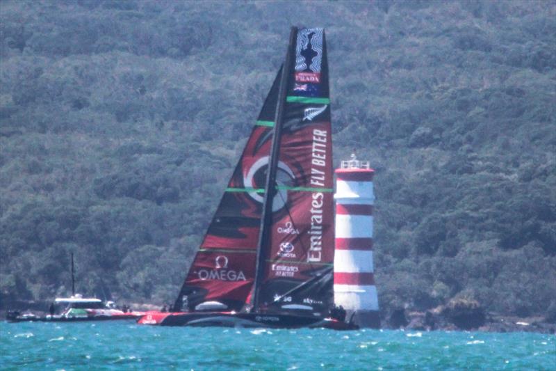 Emirates Team New Zealand's Te Aihe, Waitemata Harbour, November 7, 2019 - photo © Richard Gladwell / Sail-World.com