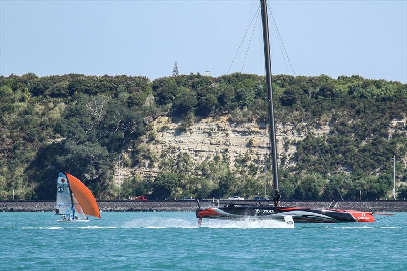 Emirates Team New Zealand's Te Aihe, Waitemata Harbour, November 7, 2019 - photo © Richard Gladwell / Sail-World.com