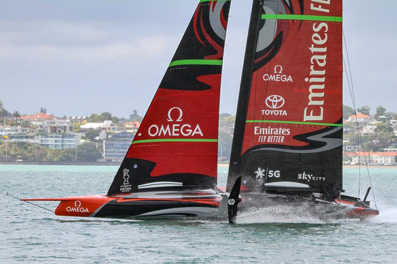 Emirates Team New Zealand - Waitemata Harbour - November 20, 2019 photo copyright Richard Gladwell / Sail-World.com taken at Royal New Zealand Yacht Squadron and featuring the AC75 class