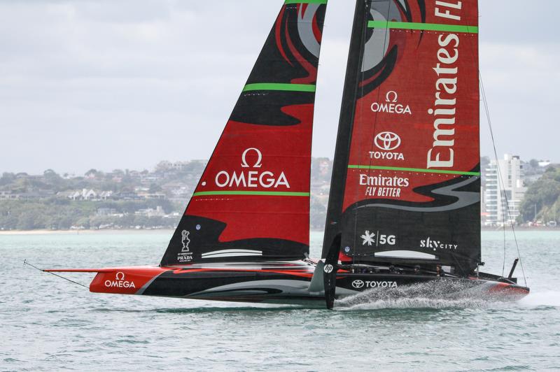 Emirates Team New Zealand - Waitemata Harbour - November 20, 2019 photo copyright Richard Gladwell / Sail-World.com taken at Royal New Zealand Yacht Squadron and featuring the AC75 class