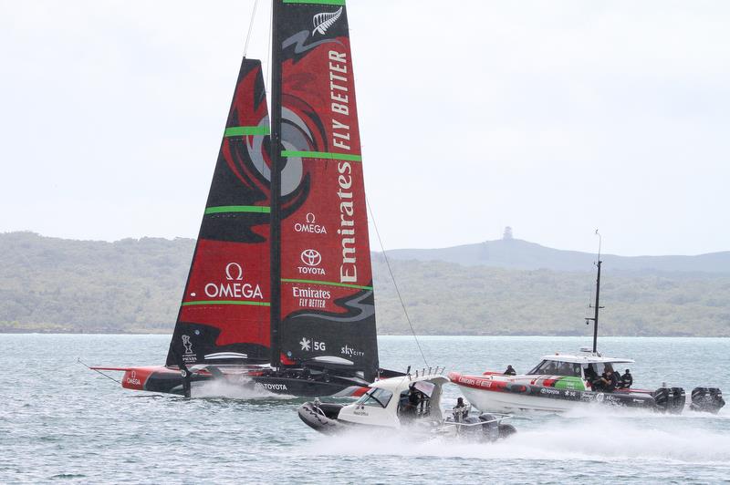 Emirates Team New Zealand - Waitemata Harbour - November 20, 2019 photo copyright Richard Gladwell / Sail-World.com taken at Royal New Zealand Yacht Squadron and featuring the AC75 class