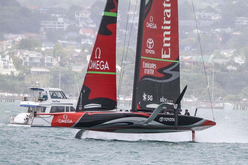 Emirates Team New Zealand - Waitemata Harbour - November 20, 2019 photo copyright Richard Gladwell / Sail-World.com taken at Royal New Zealand Yacht Squadron and featuring the AC75 class