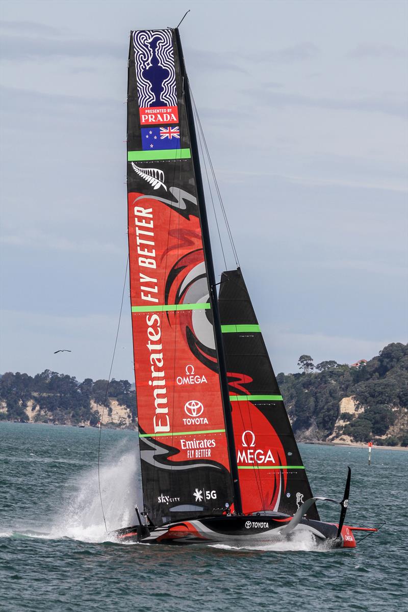 Emirates Team New Zealand - AC75 - Te Aihe - December 11, 2019, Waitemata Harbour photo copyright Richard Gladwell / Sail-World.com taken at Royal New Zealand Yacht Squadron and featuring the AC75 class