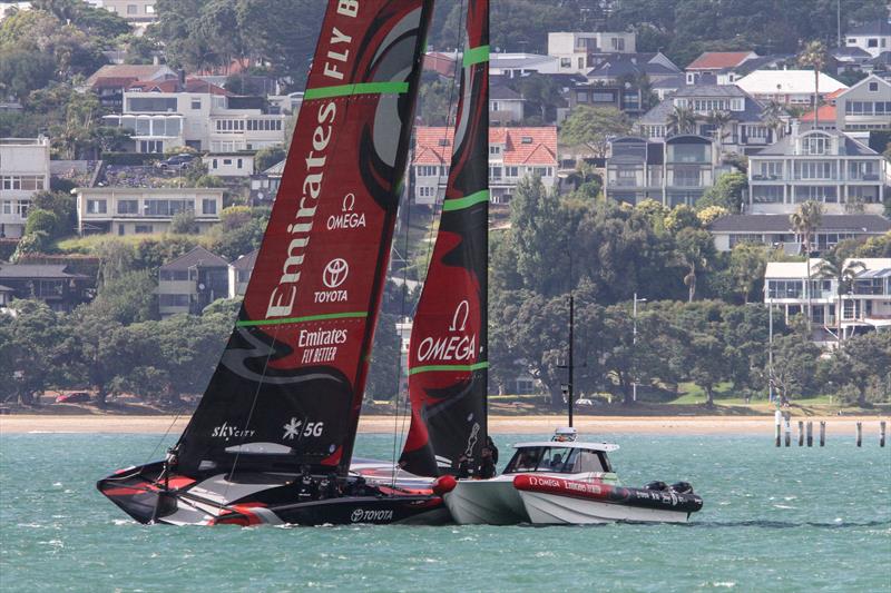 Emirates Team New Zealand's AC75 - January 10, 2020 photo copyright Richard Gladwell / Sail-World.com taken at Royal New Zealand Yacht Squadron and featuring the AC75 class