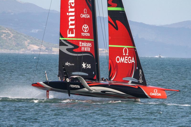 AC75 - Emirates Team New Zealand - Waitemata Harbour, January 15, 2020 photo copyright Richard Gladwell / Sail-World.com taken at Royal New Zealand Yacht Squadron and featuring the AC75 class
