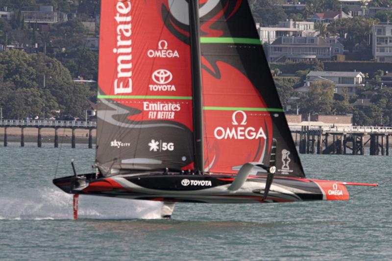 AC75 - Emirates Team New Zealand - Waitemata Harbour, January 15, 2020 photo copyright Richard Gladwell / Sail-World.com taken at Royal New Zealand Yacht Squadron and featuring the AC75 class