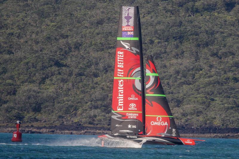 Emirates Team New Zealand - Waitemata harbour - January 15, 2020 photo copyright Richard Gladwell / Sail-World.com taken at Royal New Zealand Yacht Squadron and featuring the AC75 class