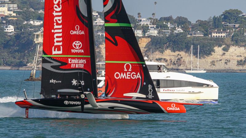Emirates Team New Zealand - Waitemata harbour - January 15, 2020 photo copyright Richard Gladwell / Sail-World.com taken at Royal New Zealand Yacht Squadron and featuring the AC75 class