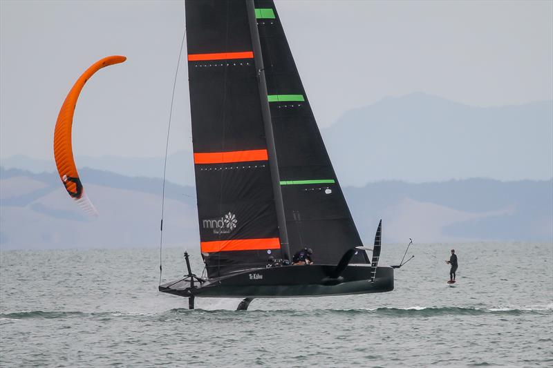 Will Emirates Team NZ's Te Kaahu prove to be a game breaker for the Defender? -  photo copyright Richard Gladwell / Sail-World.com taken at Royal New Zealand Yacht Squadron and featuring the AC75 class