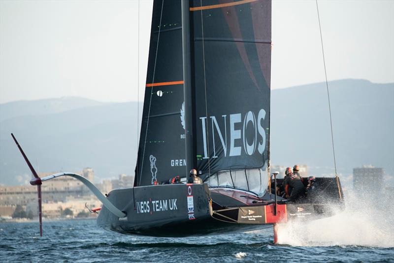 Brittannia training at their winter base camp in Cagliari, Italy - February 2020 - INEOS Team UK photo copyright Mark Lloyd / Lloyd Images taken at Royal Yacht Squadron and featuring the AC75 class