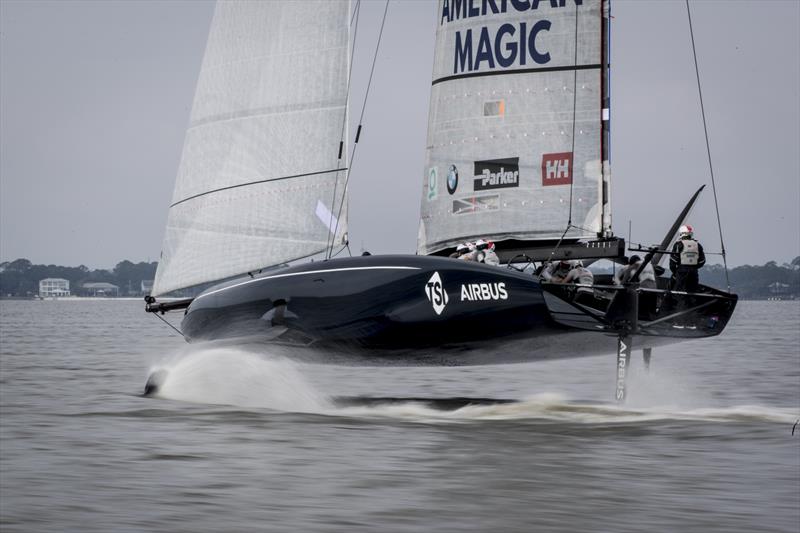 American Magic's first AC75 Defiant  testing their Code Zero in Pensacola, Florida - January 2020 - photo © Will Ricketson