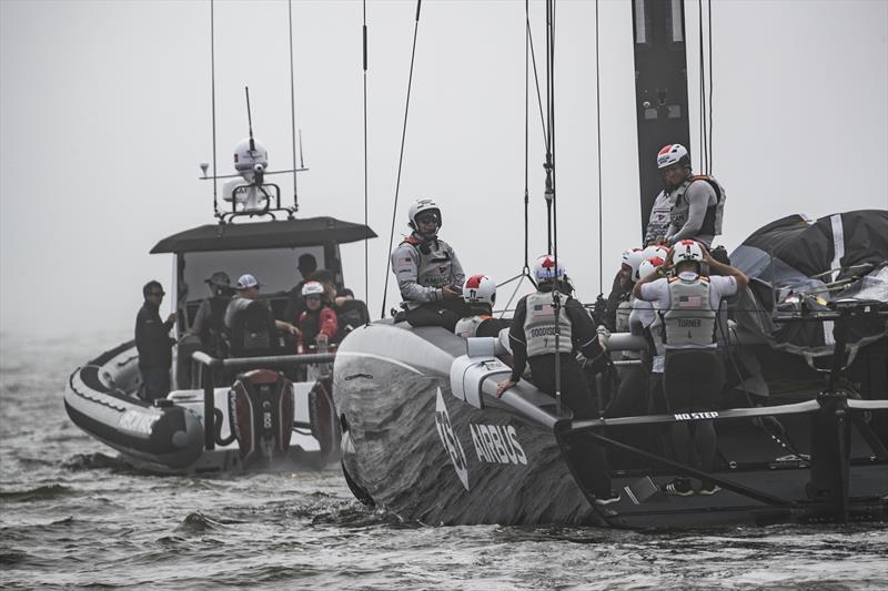 American Magic prepares for a test sailing session - January 2020 - Pensacola, Florida photo copyright Will Ricketson taken at Royal New Zealand Yacht Squadron and featuring the AC75 class