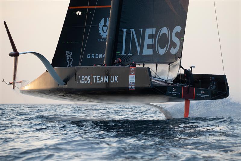 AC75 Britannia - INEOS Team UK -  training at their winter base camp in Cagliari, Italy - February 2020 photo copyright Lloyd Images taken at Royal Yacht Squadron and featuring the AC75 class