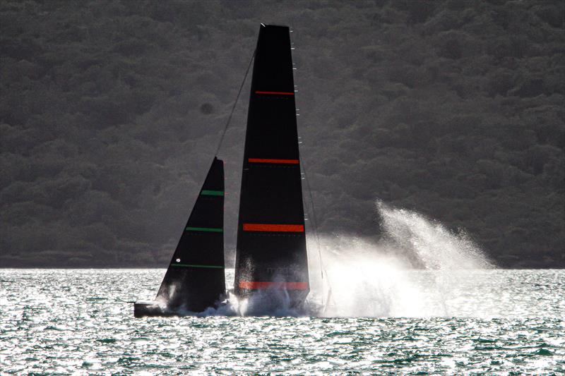 - Emirates Team New Zealand - Te Kaahu test session - May 2, 2020 - Waitemata Harbour photo copyright Richard Gladwell / Sail-World.com taken at Royal New Zealand Yacht Squadron and featuring the AC75 class