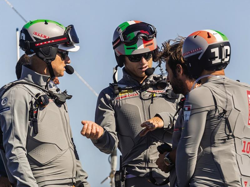 Despite the sophistication of the AC75 and shore simulators - sailing karate still is a basic performance conversation tool - Jimmy Spithill, Luna Rossa photo copyright Carlo Borlenghi / Luna Rossa taken at Circolo della Vela Sicilia and featuring the AC75 class