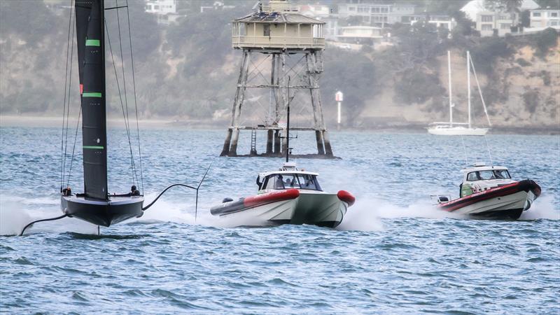 Te Kaahu - Emirates Team New Zealand's test boat - July 7, 2020 - Waitemata Harbour - photo © Richard Gladwell / Sail-World.com