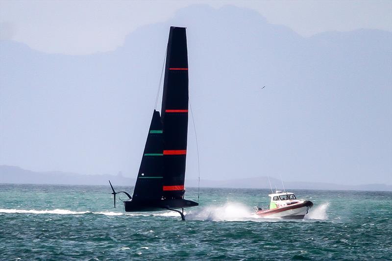 Te Kaahu - Emirates Team New Zealand's test boat - July 5, 2020 - Waitemata Harbour - photo © Richard Gladwell / Sail-World.com