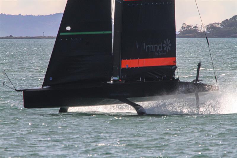 Emirates Team NZ's Test boat - Te Kahu - Waitemata Harbour, June 2020 photo copyright Richard Gladwell / Sail-World.com taken at Royal New Zealand Yacht Squadron and featuring the AC75 class