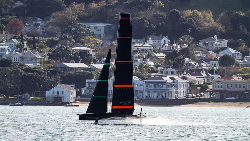 Emirates Team NZ's Test boat - Te Kahu - Waitemata Harbour, June 2020 - photo © Richard Gladwell / Sail-World.com