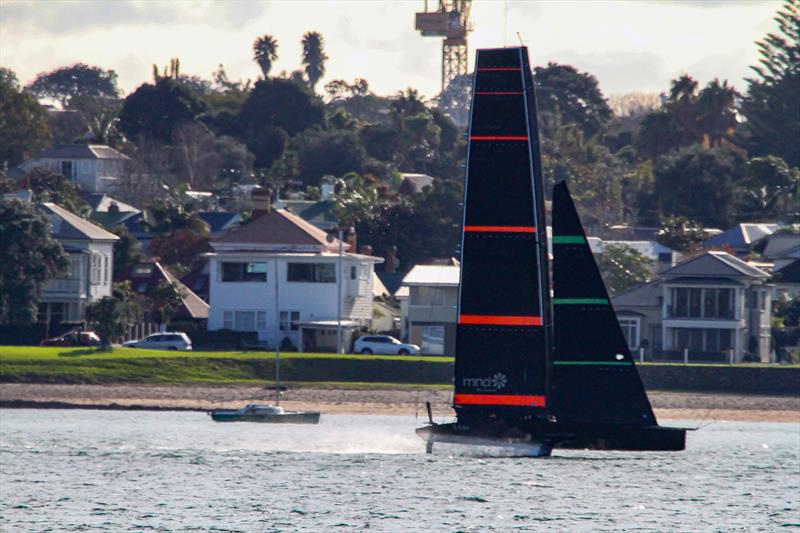 Emirates Team NZ's Test boat - Te Kahu - Waitemata Harbour, June 2020 - photo © Richard Gladwell / Sail-World.com