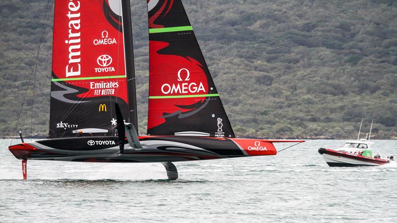 Emirates Team NZ' s AC75 Te Aihe - Auckland - July 1, 2020 - photo © Richard Gladwell / Sail-World.com