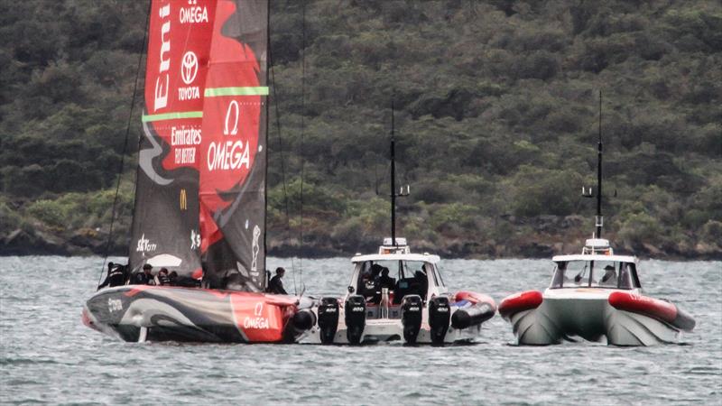 Emirates Team NZ' s AC75 Te Aihe - Auckland - July 1, 2020 - photo © Richard Gladwell / Sail-World.com