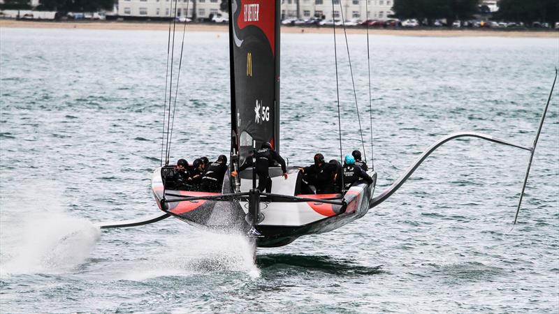 Emirates Team NZ' s AC75 Te Aihe - Auckland - July 1, 2020 - photo © Richard Gladwell / Sail-World.com