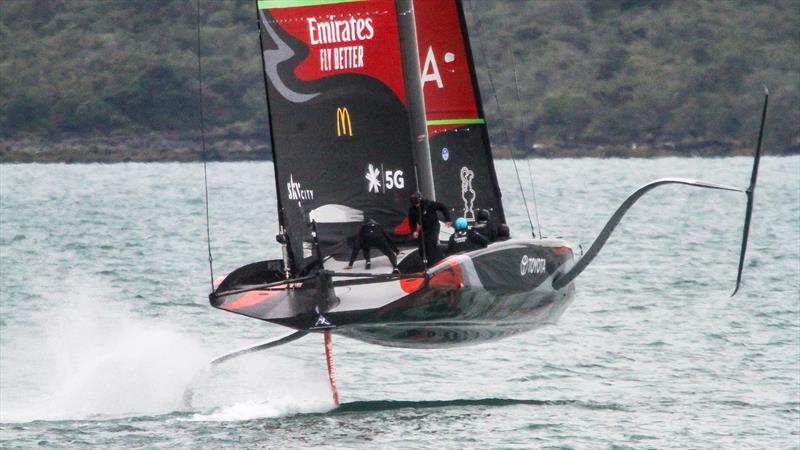 Emirates Team NZ' s AC75 Te Aihe - Auckland - July 1, 2020 - photo © Richard Gladwell / Sail-World.com