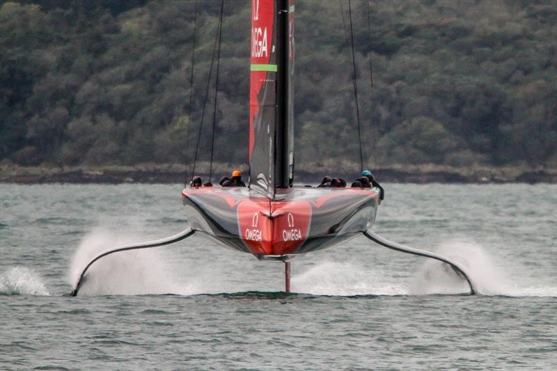 Emirates Team NZ' s AC75 Te Aihe - Auckland - July 1, 2020 photo copyright Richard Gladwell / Sail-World.com taken at Royal New Zealand Yacht Squadron and featuring the AC75 class