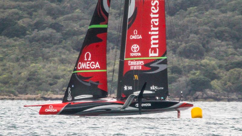 Emirates Team NZ' s AC75 Te Aihe - Auckland - July 1, 2020 - photo © Richard Gladwell / Sail-World.com