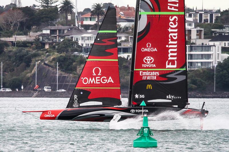 Emirates Team NZ' s AC75 Te Aihe - Auckland - July 1, 2020 photo copyright Richard Gladwell / Sail-World.com taken at Royal New Zealand Yacht Squadron and featuring the AC75 class