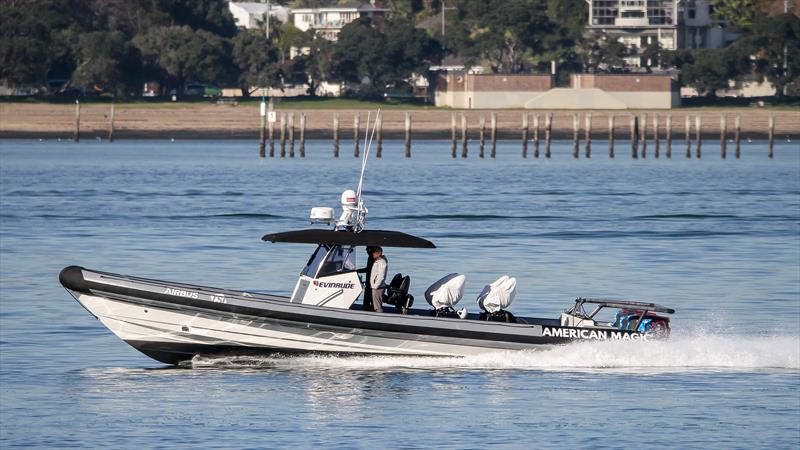 American Magic make their Waitemata debut - America's Cup - Auckland - July 4, 2020 - photo © Richard Gladwell / Sail-World.com