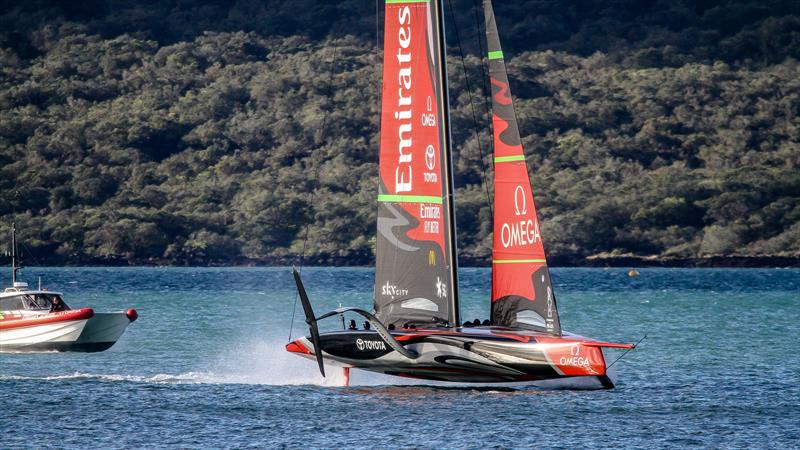 Te Aihe  - AC75 - Emirates Team New Zealand, July 12, Waitemata Harbour, Auckland, New Zealand photo copyright Richard Gladwell / Sail-World.com taken at Royal New Zealand Yacht Squadron and featuring the AC75 class