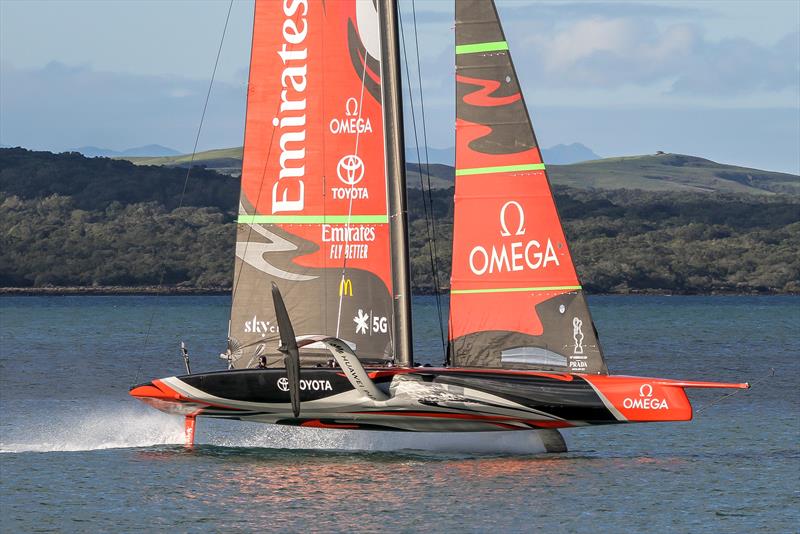 Te Aihe  - AC75 - Emirates Team New Zealand, July 12, Waitemata Harbour, Auckland, New Zealand - photo © Richard Gladwell / Sail-World.com